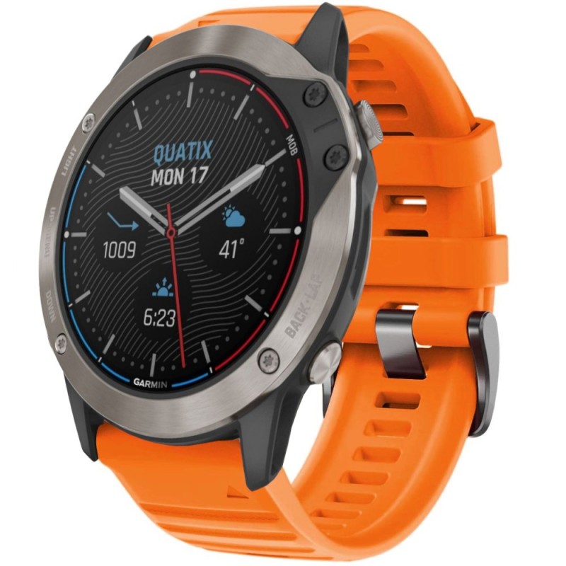 Estuyoya Correa Deportiva silicona Full Color Garmin Quatix 6 Naranja