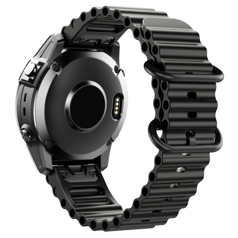 Estuyoya Correa silicona Ocean Garmin Quatix 6 negro