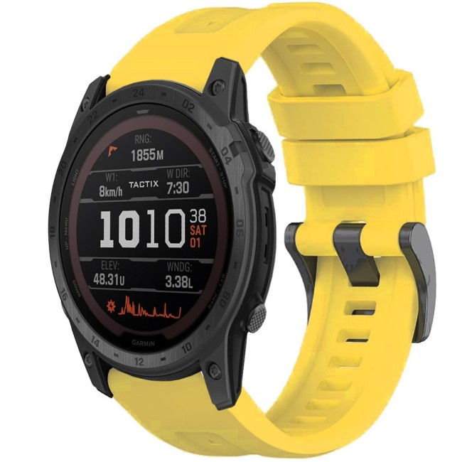 Estuyoya Correa silicona Básica Sport Garmin Tactix 7 Amarillo