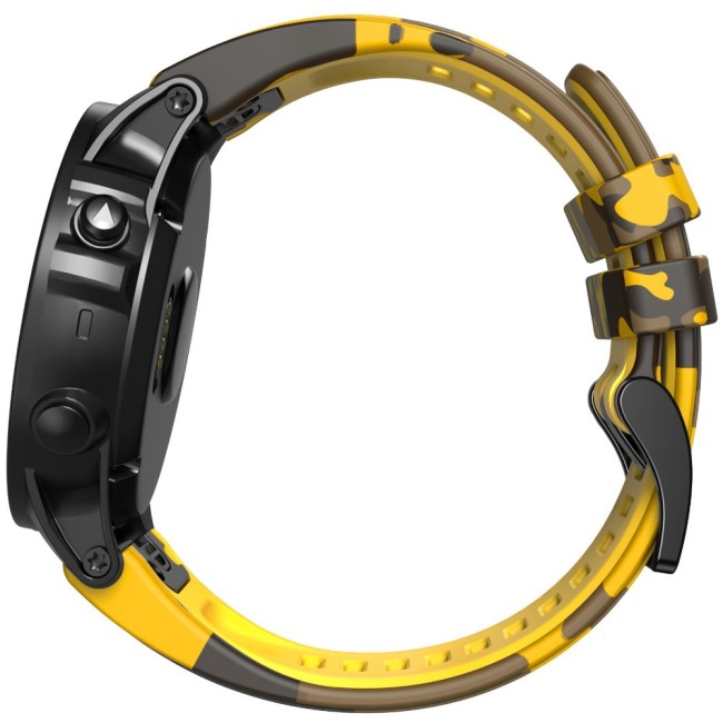 Estuyoya Correa silicona Camuflaje Garmin Tactix 7 Amarillo