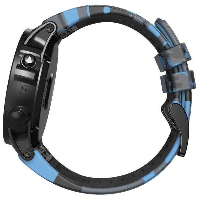 Estuyoya Correa silicona Camuflaje Garmin Tactix 7 Azul