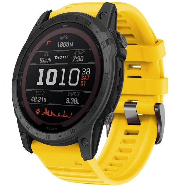 Estuyoya Correa Deportiva silicona Full Color Garmin Tactix 7 Amarillo