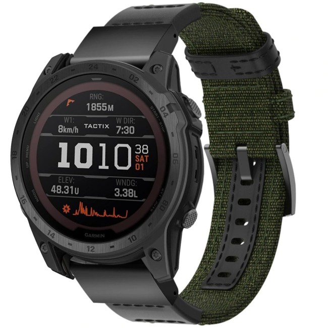 Estuyoya Correa nylon balistico Garmin Tactix 7 verde