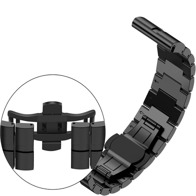 Estuyoya Correa Acero Inoxidable Garmin Tactix 7 Negro