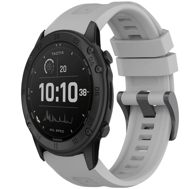 Estuyoya Correa silicona Básica Sport Garmin Tactix Gris