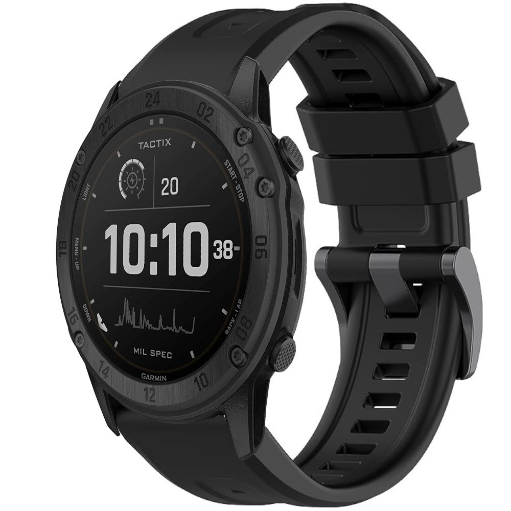 Estuyoya Correa silicona Básica Sport Garmin Tactix Negro