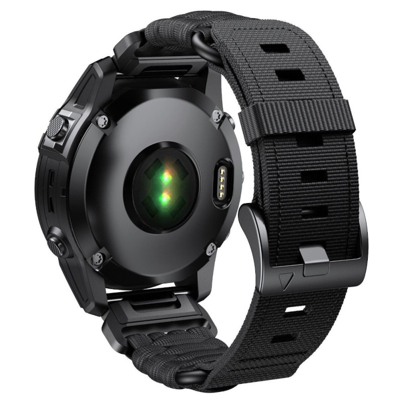 Estuyoya Correa nylon Paracord Garmin Tactix Negro