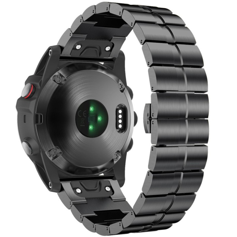 Estuyoya Correa Acero Inoxidable Garmin Tactix Negro