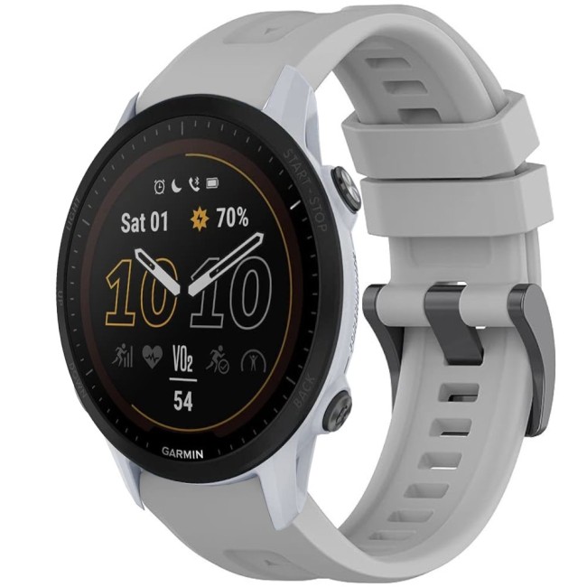 Estuyoya Correa silicona Básica Sport Garmin Forerunner 955 Gris