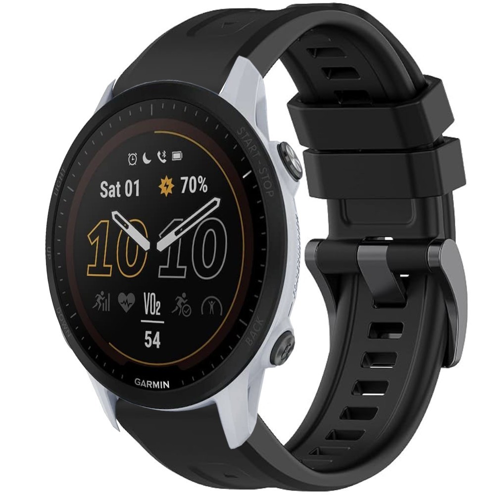 Estuyoya Correa silicona Básica Sport Garmin Forerunner 955 Negro