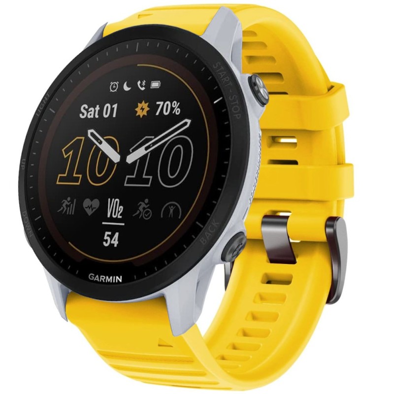 Estuyoya Correa Deportiva silicona Full Color Garmin Forerunner 955 Amarillo