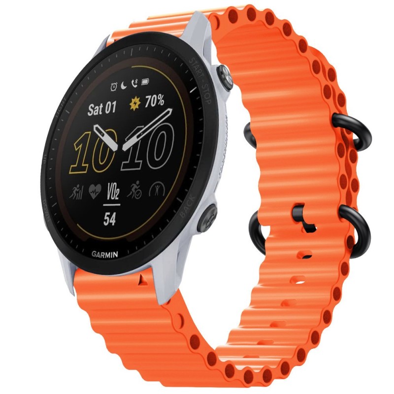 Estuyoya Correa silicona Ocean Garmin Forerunner 955 naranja