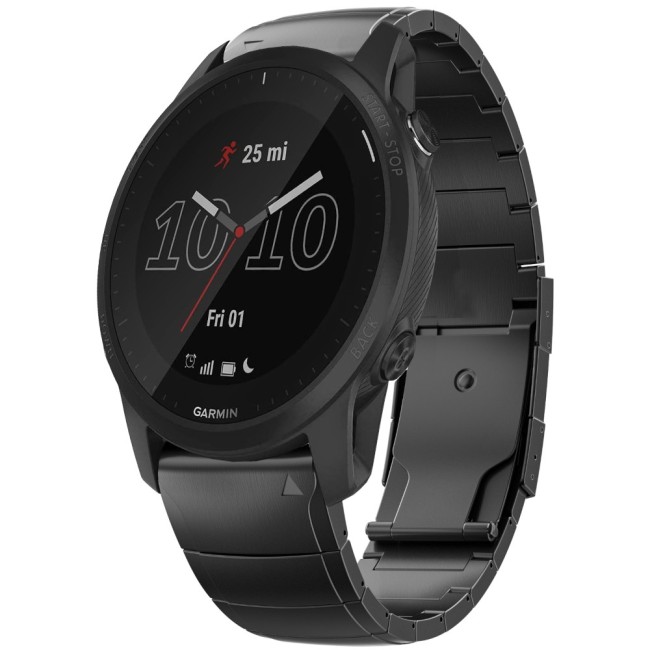 Estuyoya Correa Acero Luxury Garmin Forerunner 945 Negro