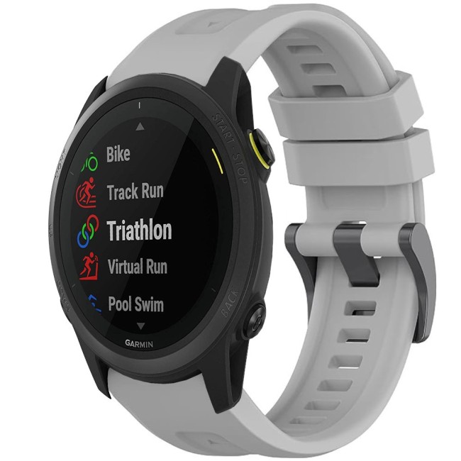 Estuyoya Correa silicona Básica Sport Garmin Forerunner 745 Gris