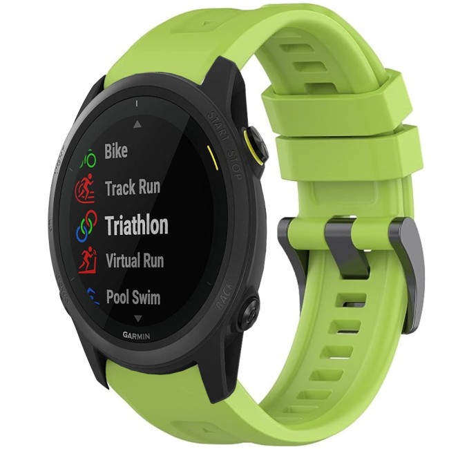 Estuyoya Correa silicona Básica Sport Garmin Forerunner 745 Verde Lima