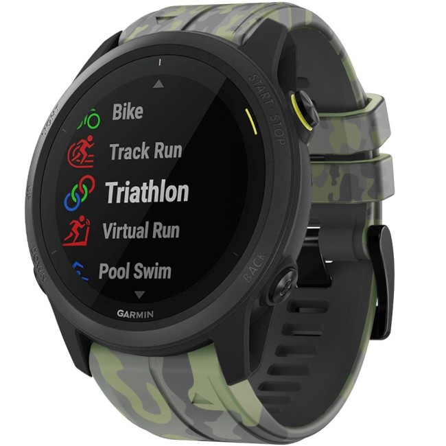 Estuyoya Correa silicona Camuflaje Garmin Forerunner 745 Verde