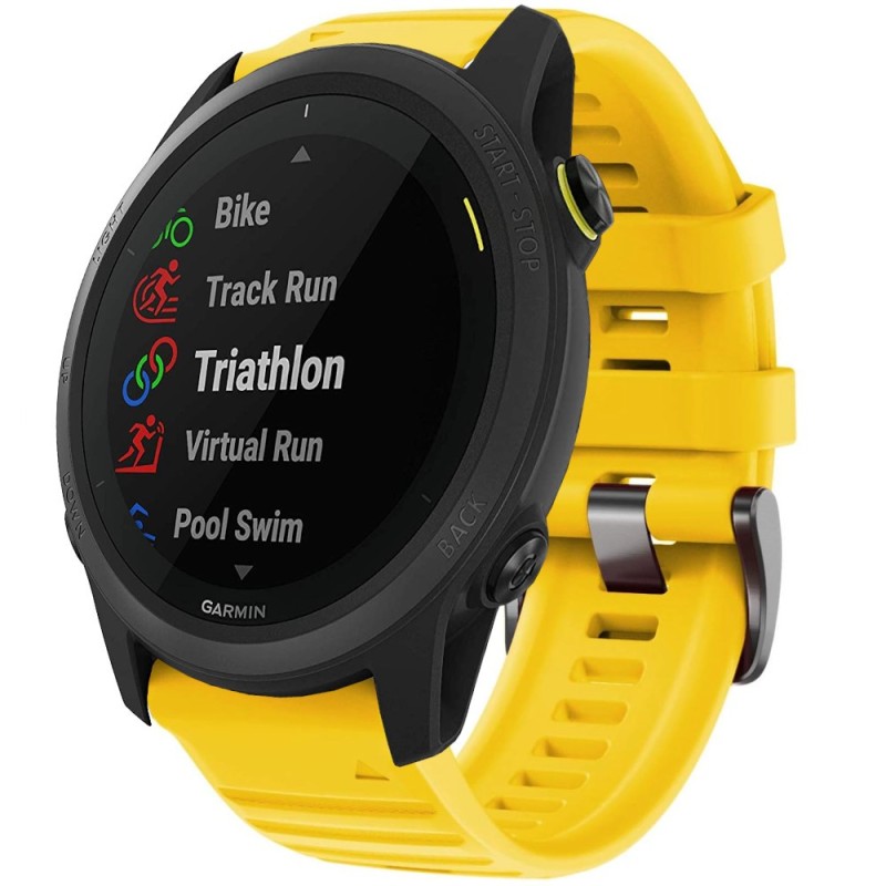 Estuyoya Correa Deportiva silicona Full Color Garmin Forerunner 745 Amarillo