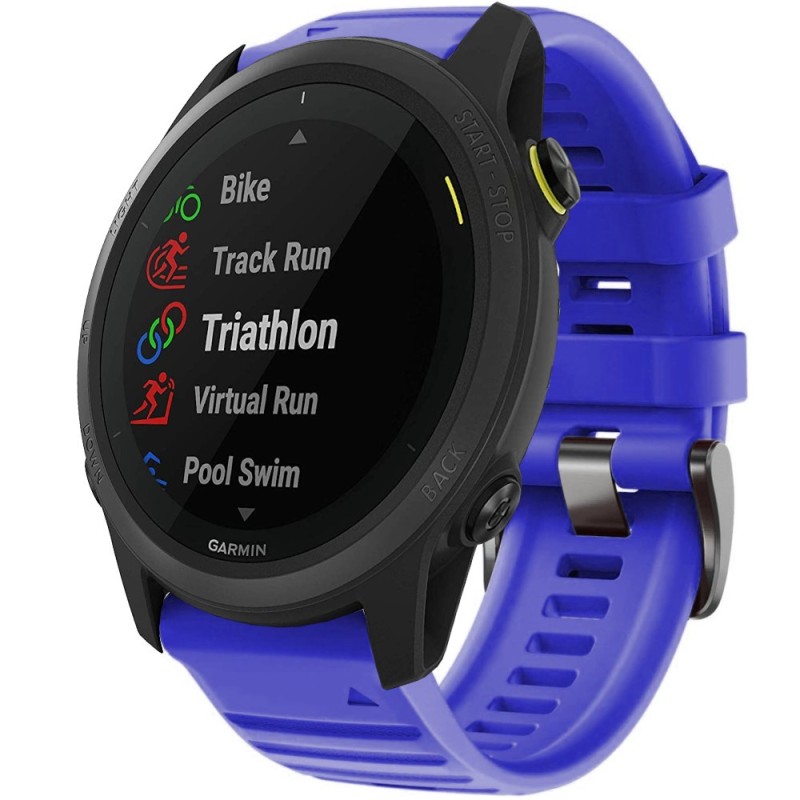 Estuyoya Correa Deportiva silicona Full Color Garmin Forerunner 745 Azul