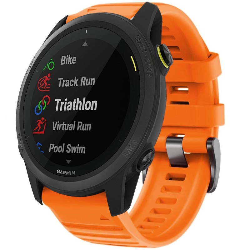 Estuyoya Correa Deportiva silicona Full Color Garmin Forerunner 745 Naranja