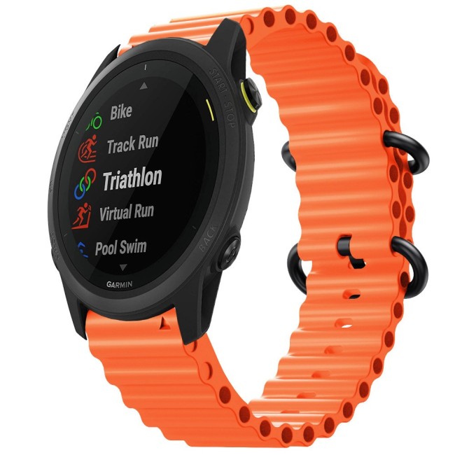 Estuyoya Correa silicona Ocean Garmin Forerunner 745 naranja