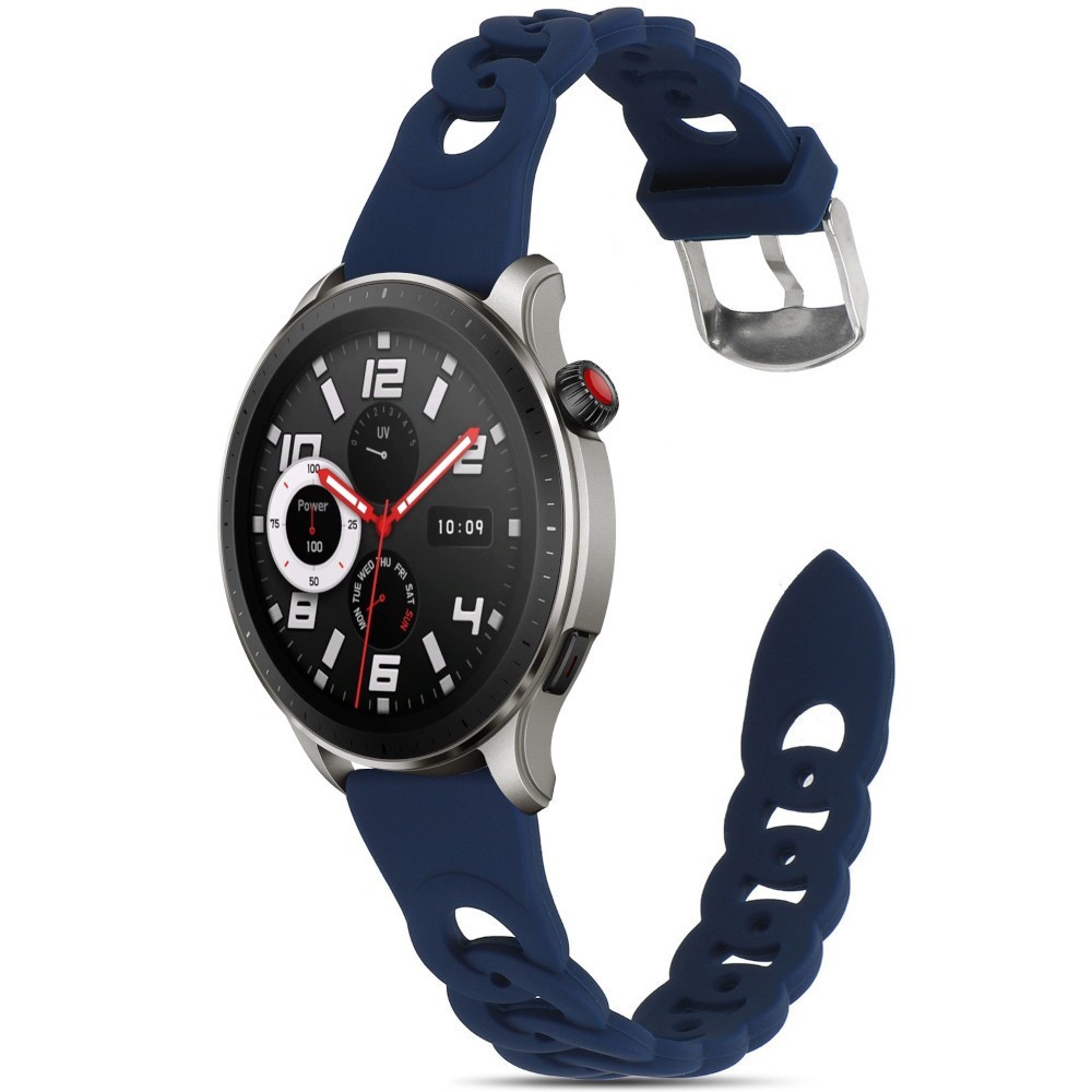 Estuyoya Correa silicona Diseño Cadena Amazfit GTR 4 Azul Oscuro