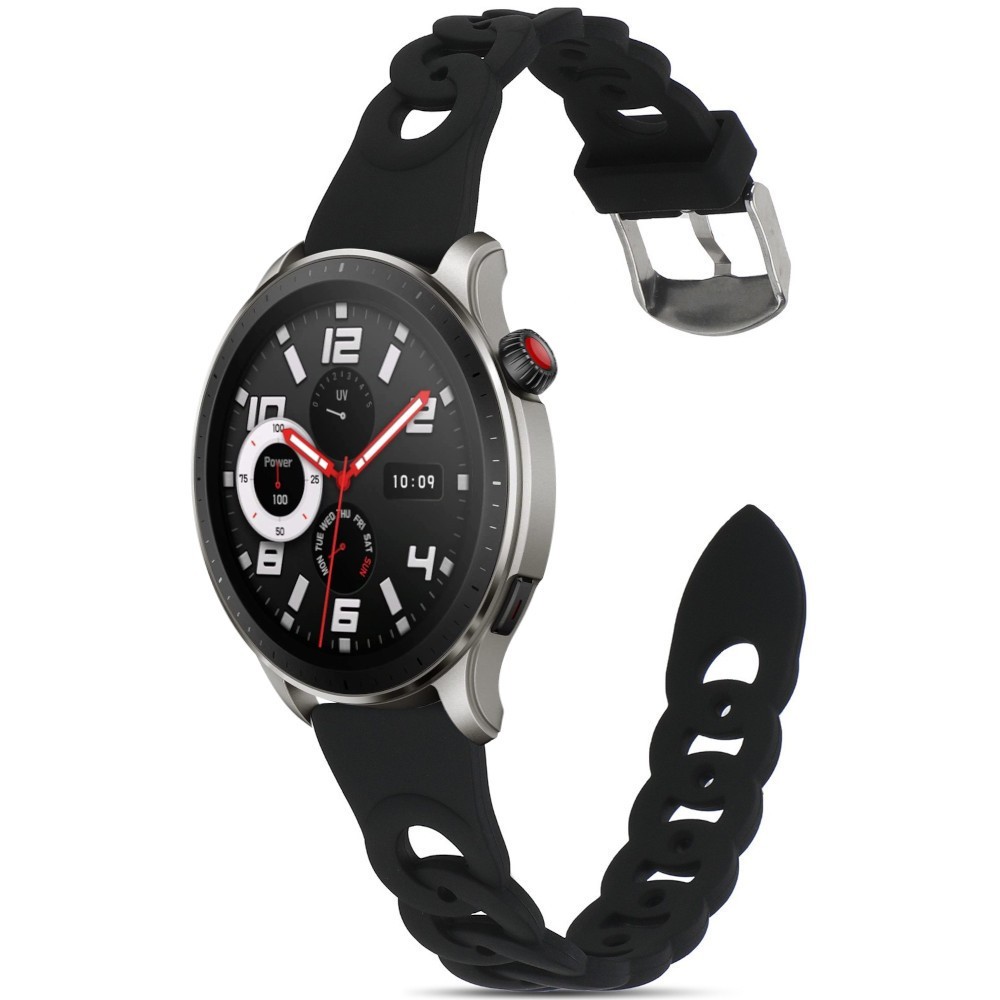 Estuyoya Correa silicona Diseño Cadena Amazfit GTR 4 Negro