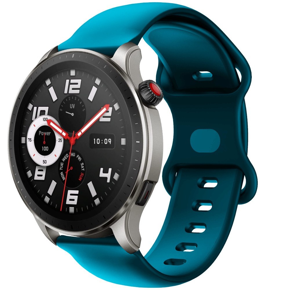 Estuyoya Correa silicona Doble Cierre Amazfit GTR 4 Azul Eléctrico