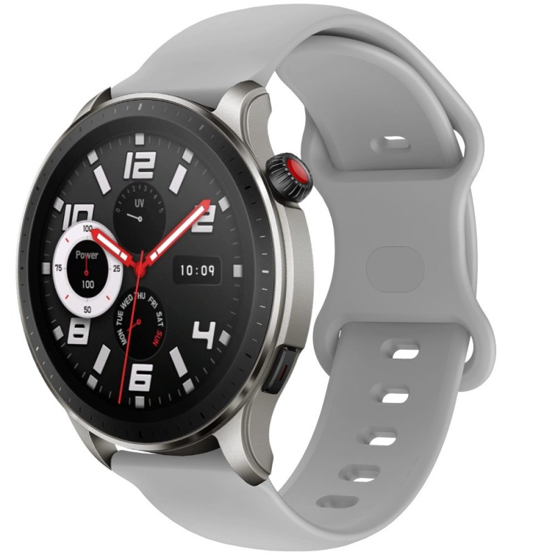 Estuyoya Correa silicona Doble Cierre Amazfit GTR 4 Gris