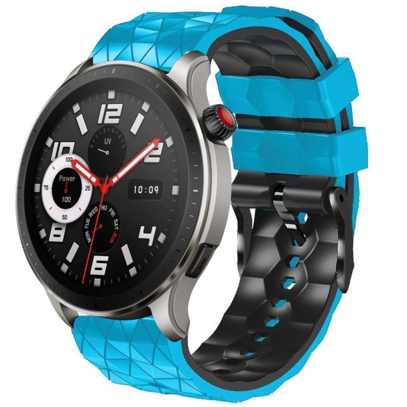 Estuyoya Correa silicona Geometric Amazfit GTR 4 Azul,Negro