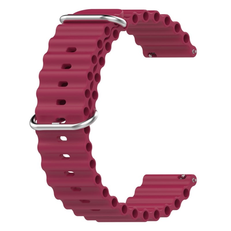 Estuyoya Correa silicona Ocean Amazfit GTR 4 rojo vino