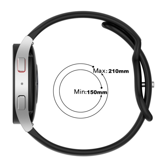 Estuyoya Correa silicona Raya Amazfit GTR 4 Negro,Blanco