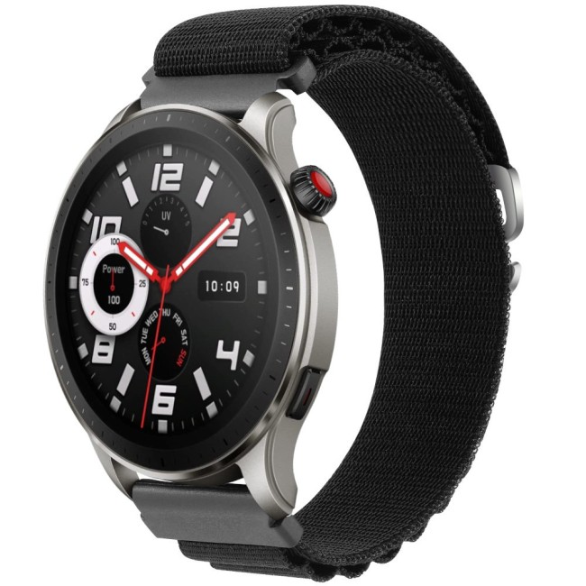 Estuyoya Correa loop nylon Amazfit GTR 4 Negro