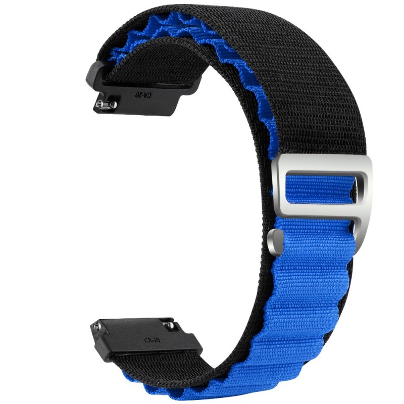 Estuyoya Correa loop nylon Amazfit GTR 4 Negro,Azul