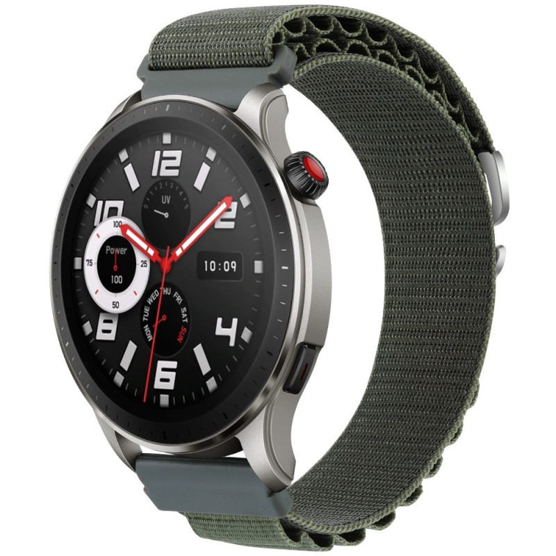 Estuyoya Correa loop nylon Amazfit GTR 4 Verde Militar