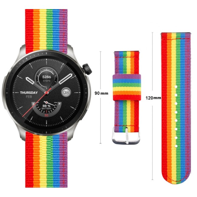 Estuyoya Correa nylon Amazfit GTR 4 lgtbi