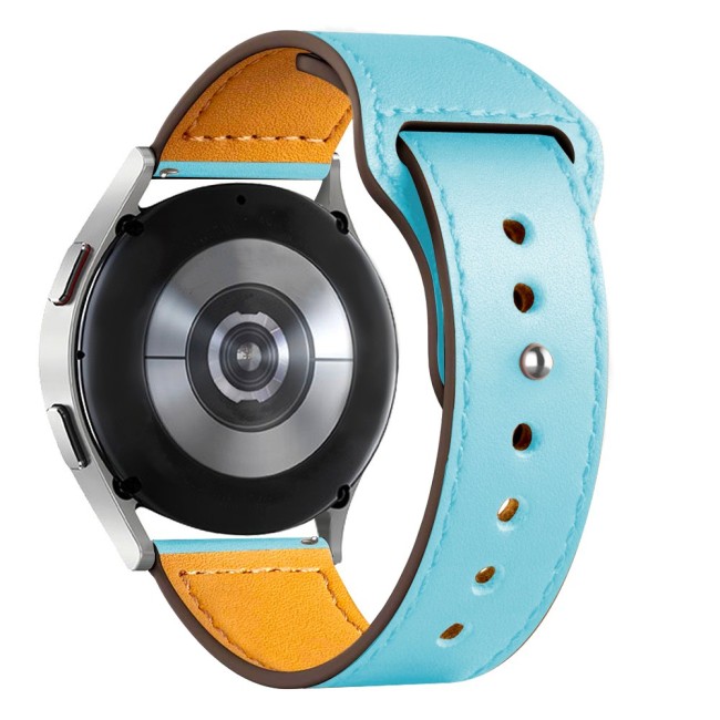 Estuyoya Correa cuero Bucle Amazfit GTR 4 azul