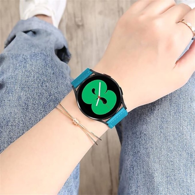 Estuyoya Correa cuero Bucle Amazfit GTR 4 azul