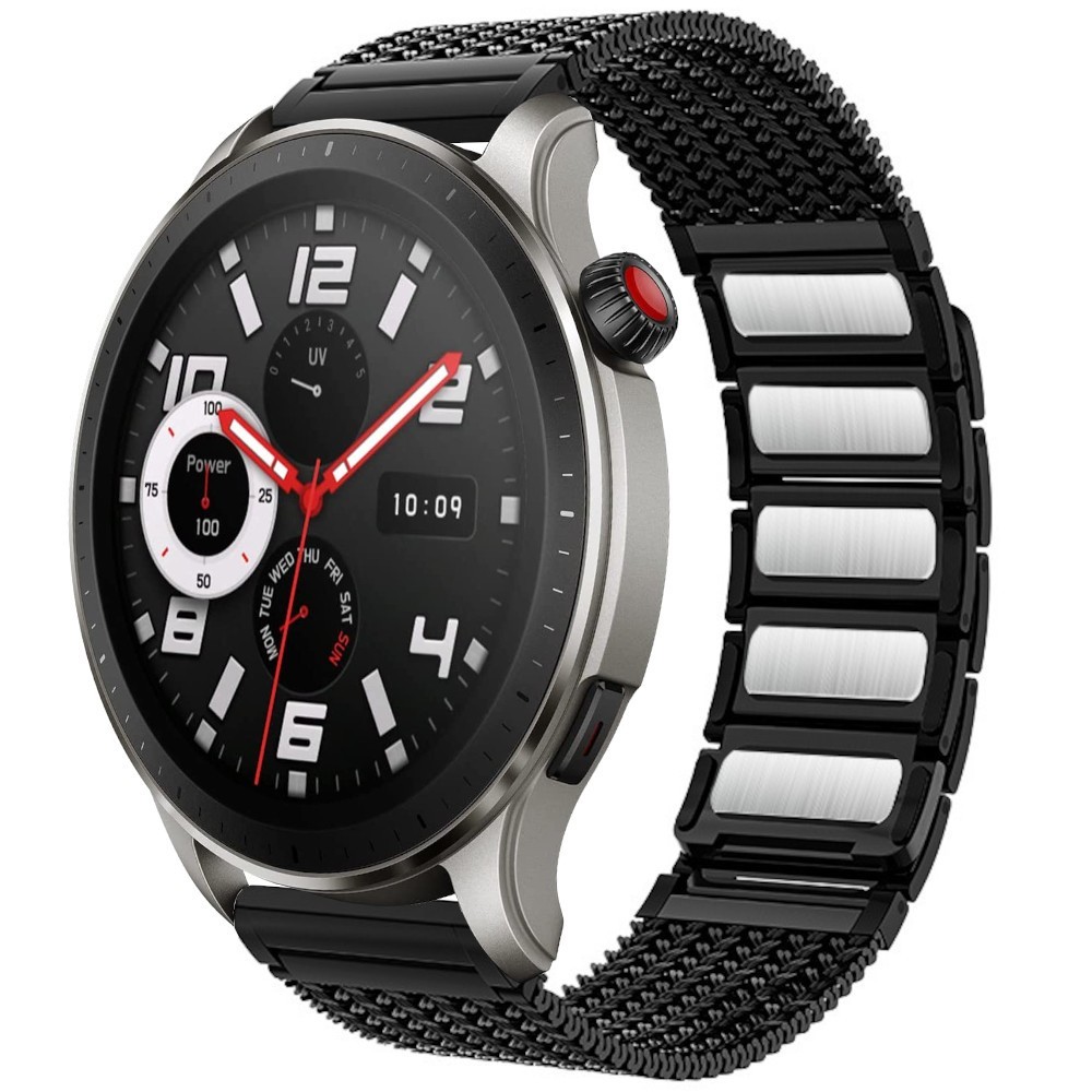 Estuyoya Correa acero Imán Amazfit GTR 4 negro