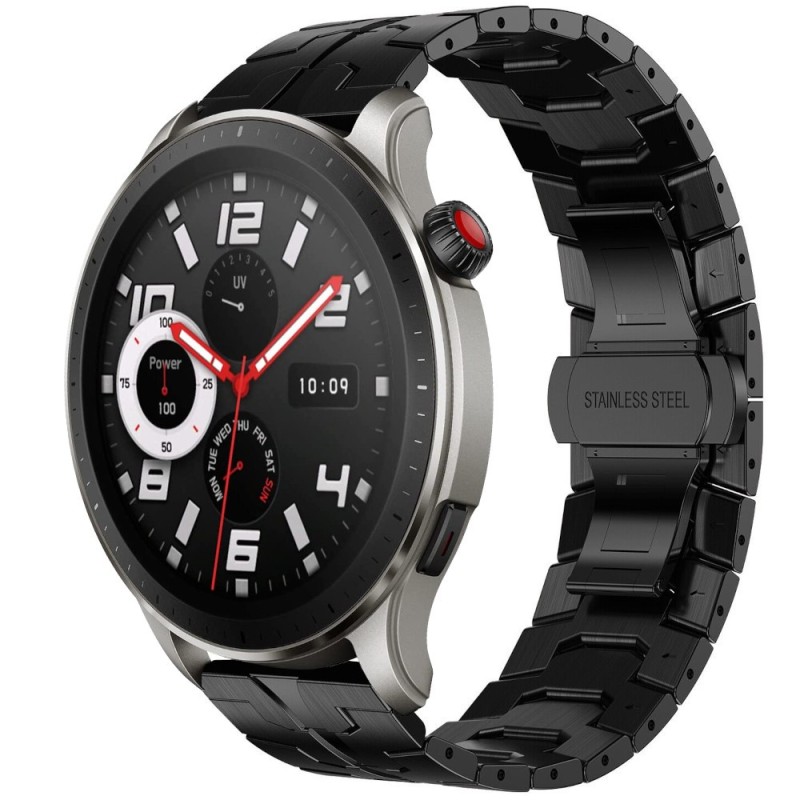 Estuyoya Correa acero Transformer Amazfit GTR 4 negro