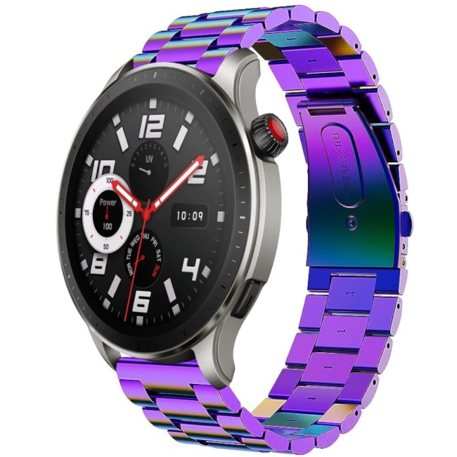 Estuyoya Correa metal acero Amazfit GTR 4 multicolor