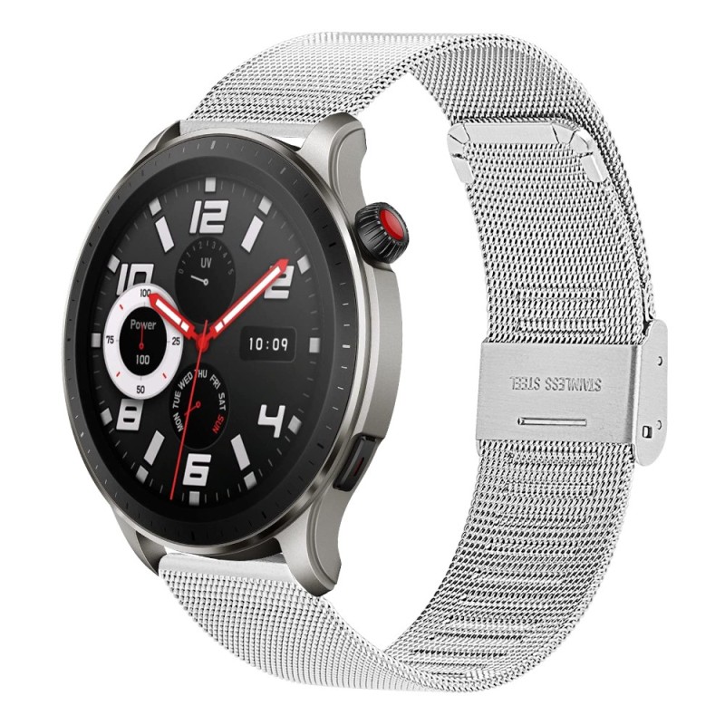 Estuyoya Correa Milanesa Amazfit GTR 4 plata