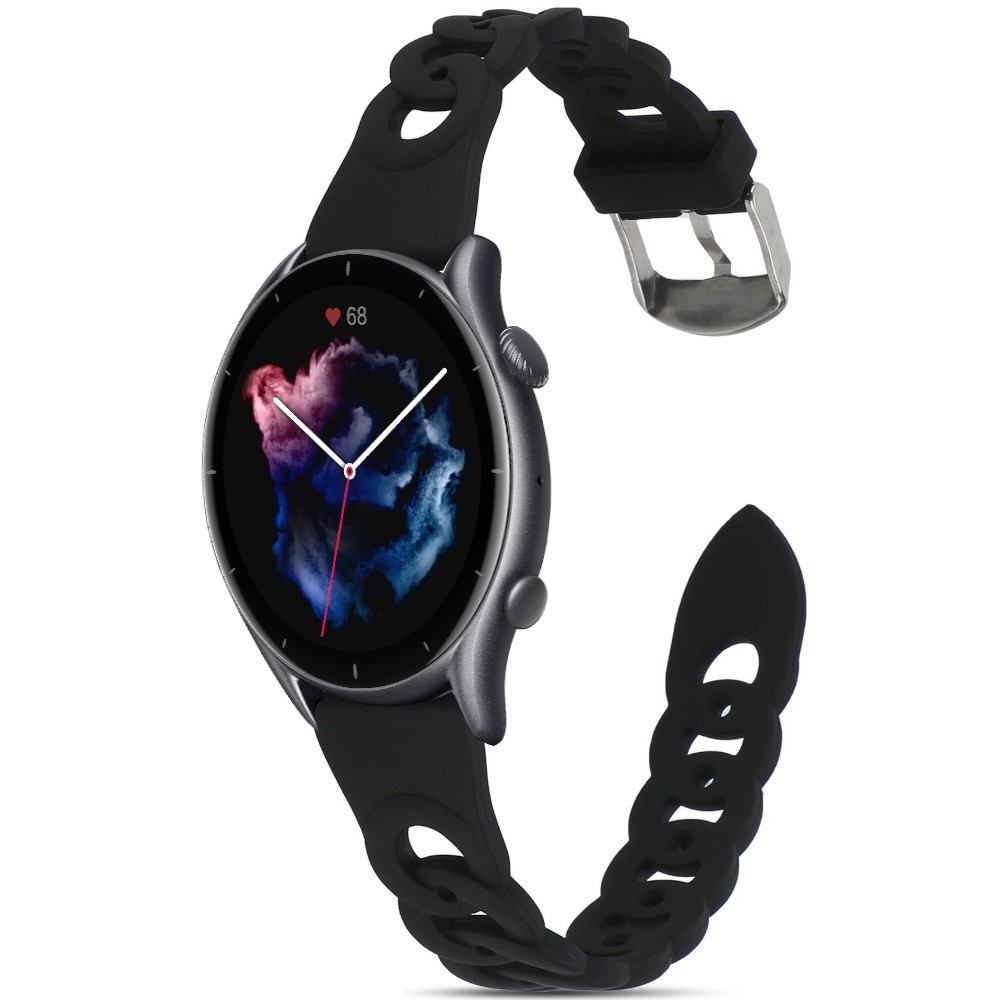 Estuyoya Correa silicona Diseño Cadena Amazfit GTR 3 (Pro) Negro