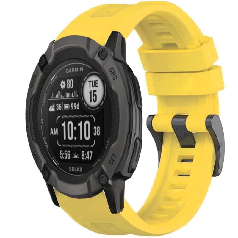 Estuyoya Correa silicona Básica Sport Garmin Instinct 2X Amarillo