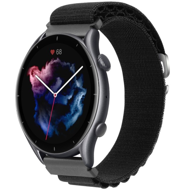 Estuyoya Correa loop nylon Amazfit GTR 3 (Pro) Negro