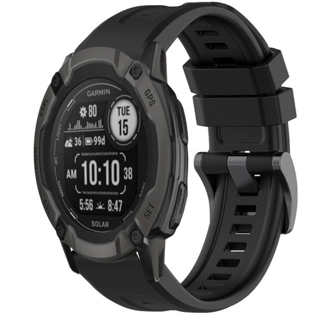 Estuyoya Correa silicona Básica Sport Garmin Instinct 2X Negro