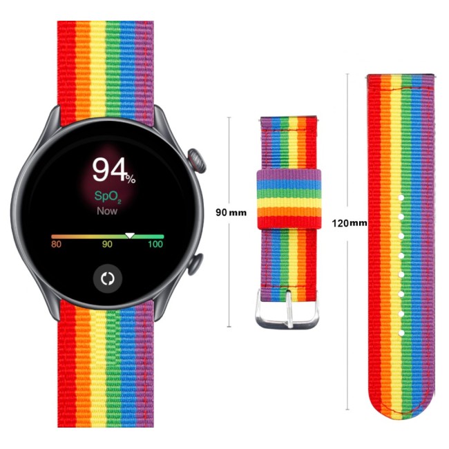 Estuyoya Correa nylon Amazfit GTR 3 (Pro) lgtbi