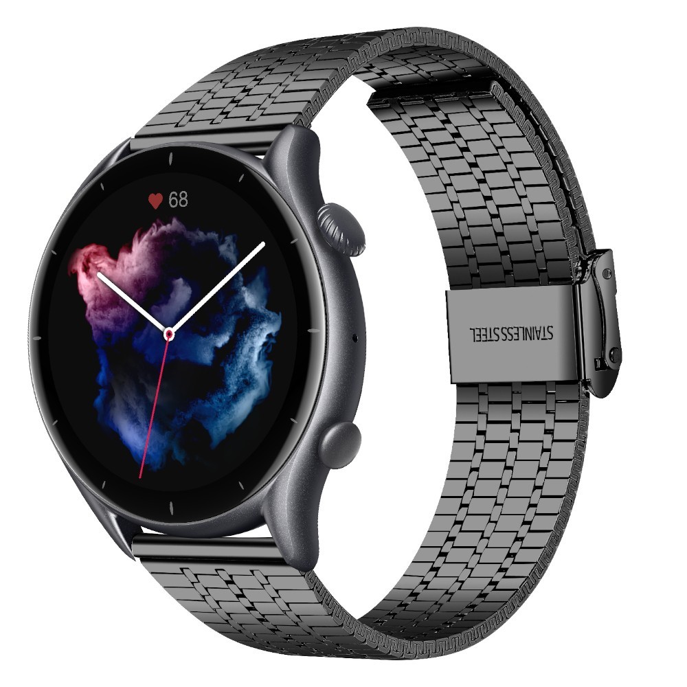 Estuyoya Correa acero Flexible Amazfit GTR 3 (Pro) negro