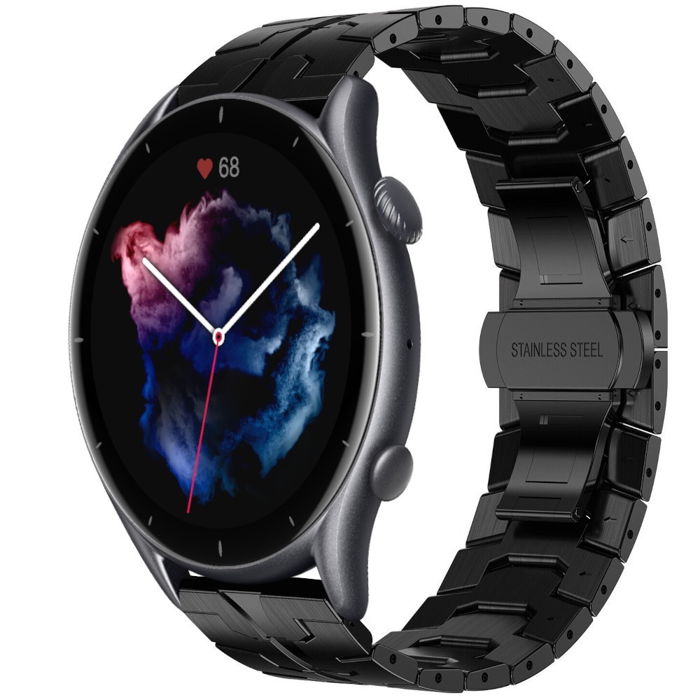 Estuyoya Correa acero Transformer Amazfit GTR 3 (Pro) negro