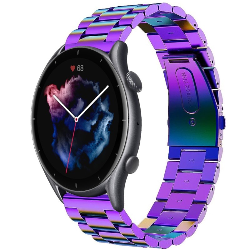 Estuyoya Correa metal acero Amazfit GTR 3 (Pro) multicolor