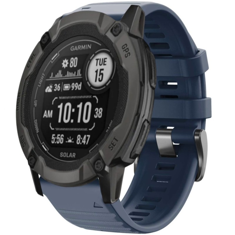 Estuyoya Correa Deportiva silicona Full Color Garmin Instinct 2X Azul Oscuro